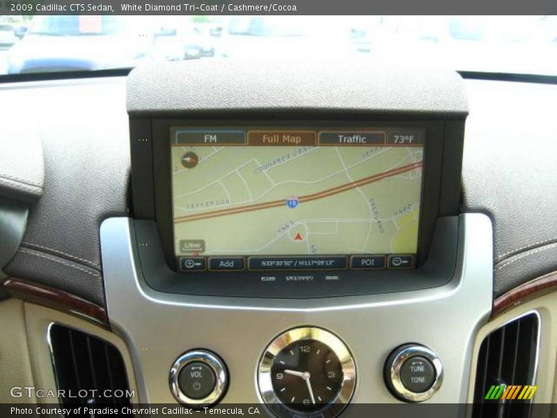 White Diamond Tri-Coat / Cashmere/Cocoa 2009 Cadillac CTS Sedan