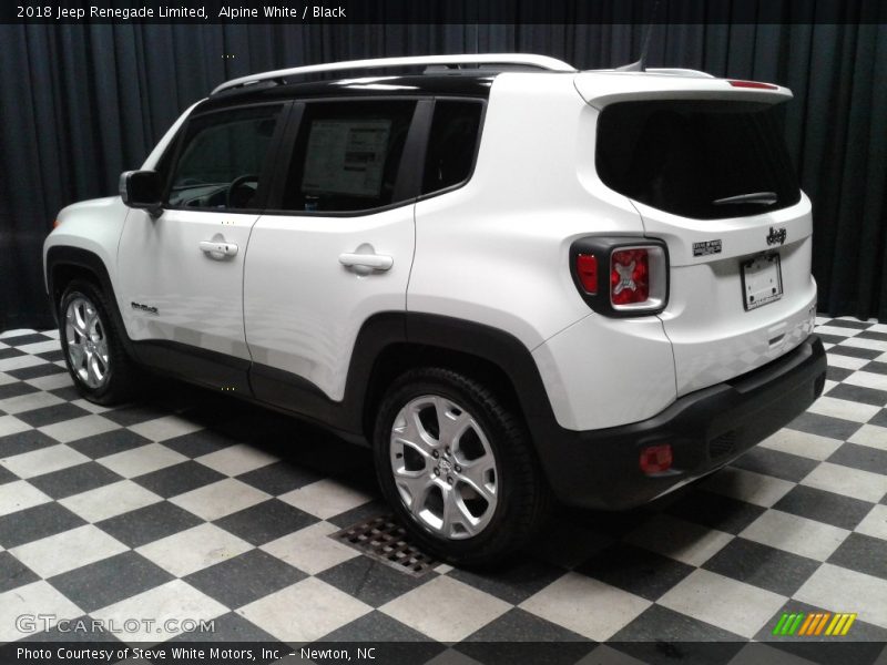 Alpine White / Black 2018 Jeep Renegade Limited