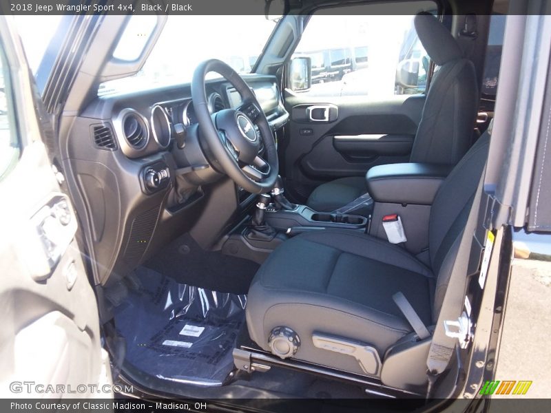 Black / Black 2018 Jeep Wrangler Sport 4x4
