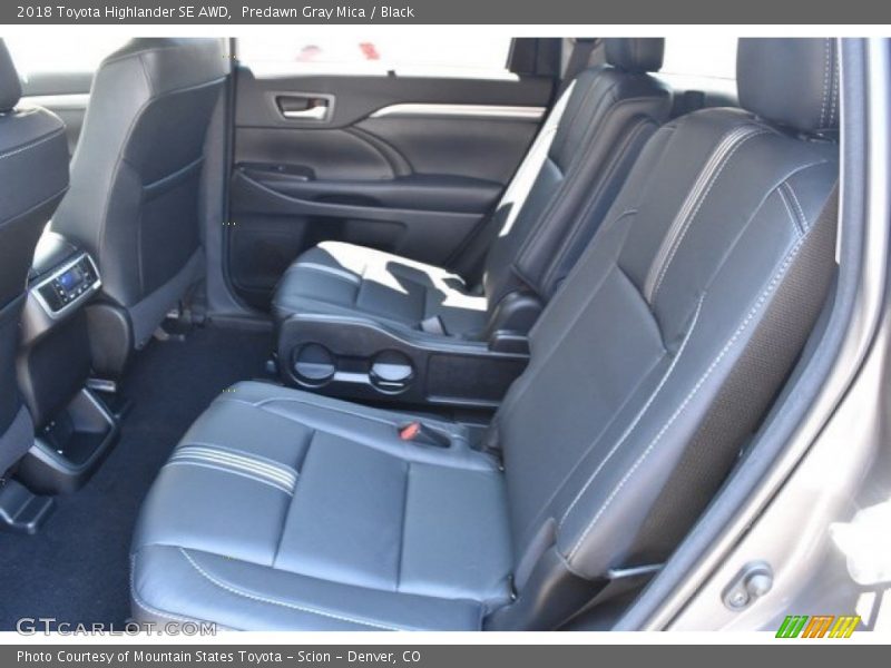 Predawn Gray Mica / Black 2018 Toyota Highlander SE AWD