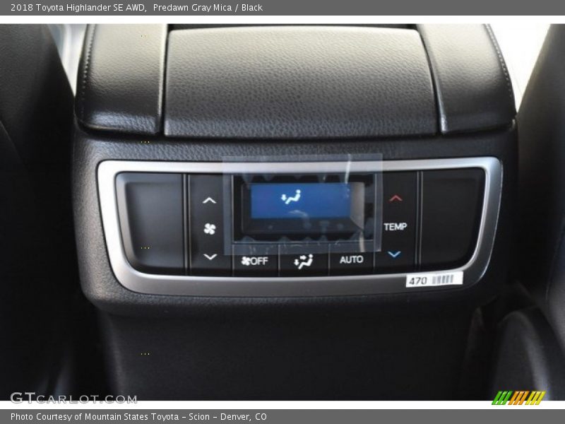 Predawn Gray Mica / Black 2018 Toyota Highlander SE AWD