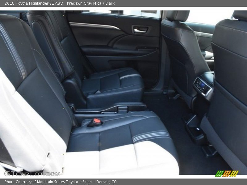 Predawn Gray Mica / Black 2018 Toyota Highlander SE AWD