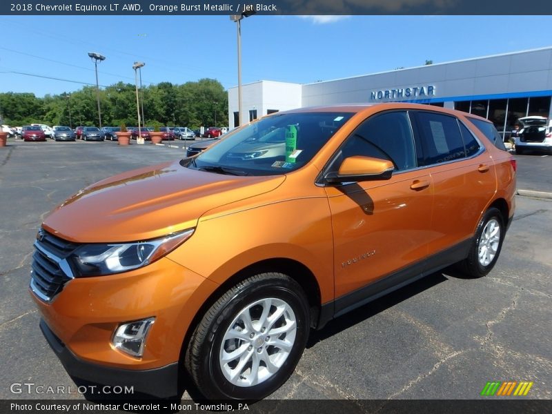 Orange Burst Metallic / Jet Black 2018 Chevrolet Equinox LT AWD