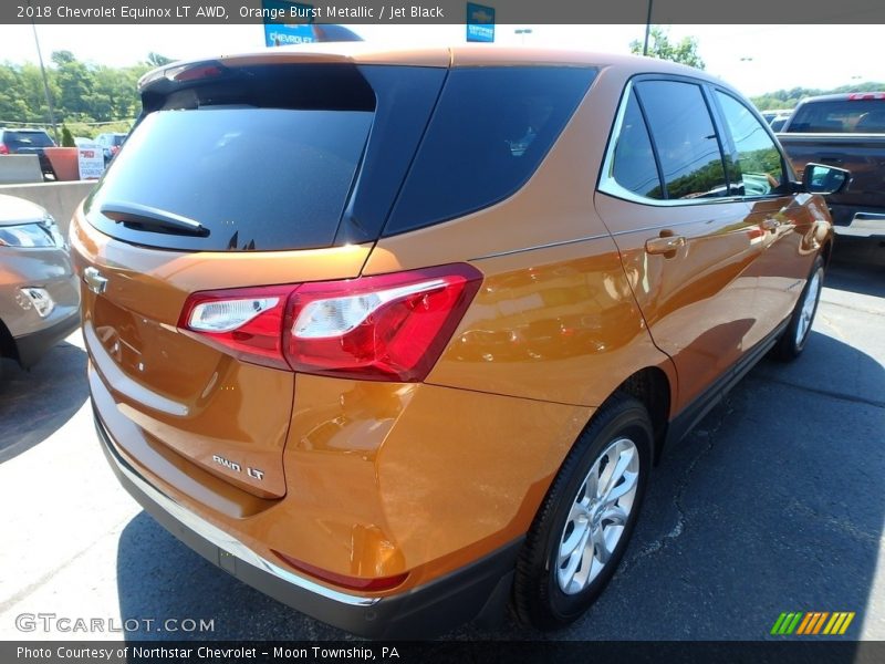 Orange Burst Metallic / Jet Black 2018 Chevrolet Equinox LT AWD