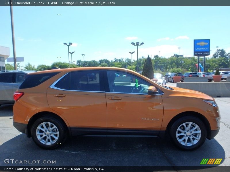 Orange Burst Metallic / Jet Black 2018 Chevrolet Equinox LT AWD