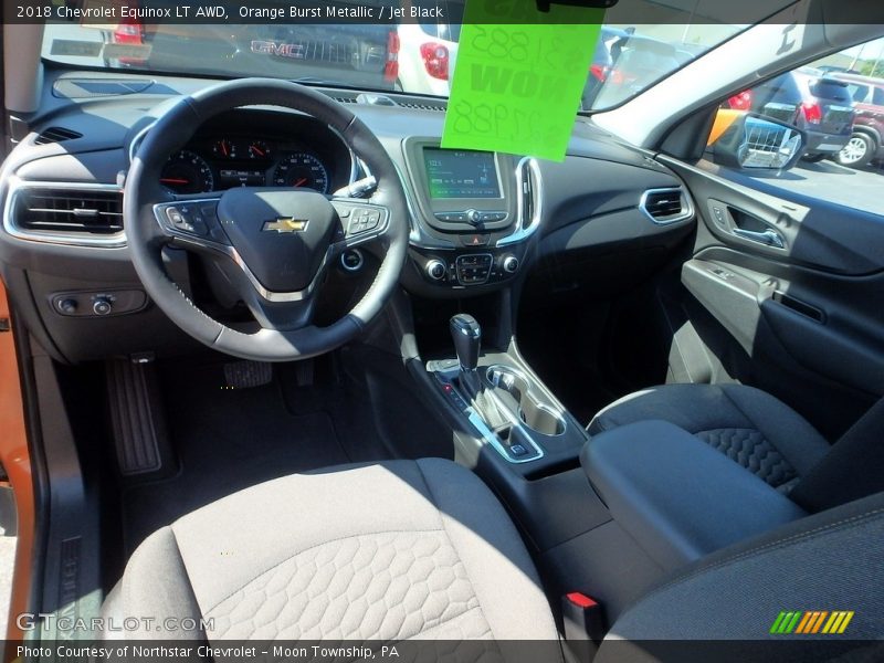 Orange Burst Metallic / Jet Black 2018 Chevrolet Equinox LT AWD