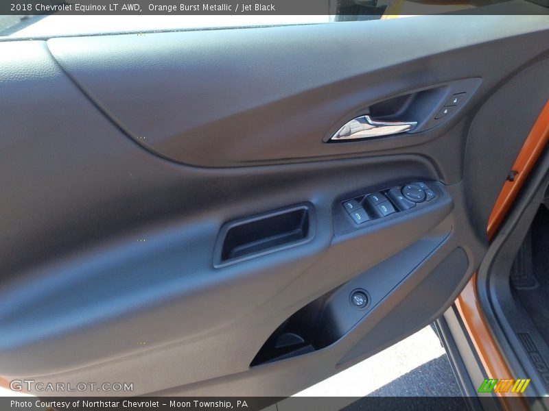 Orange Burst Metallic / Jet Black 2018 Chevrolet Equinox LT AWD