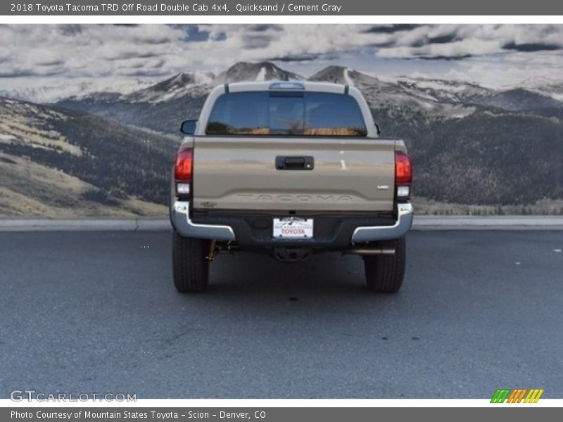 Quicksand / Cement Gray 2018 Toyota Tacoma TRD Off Road Double Cab 4x4