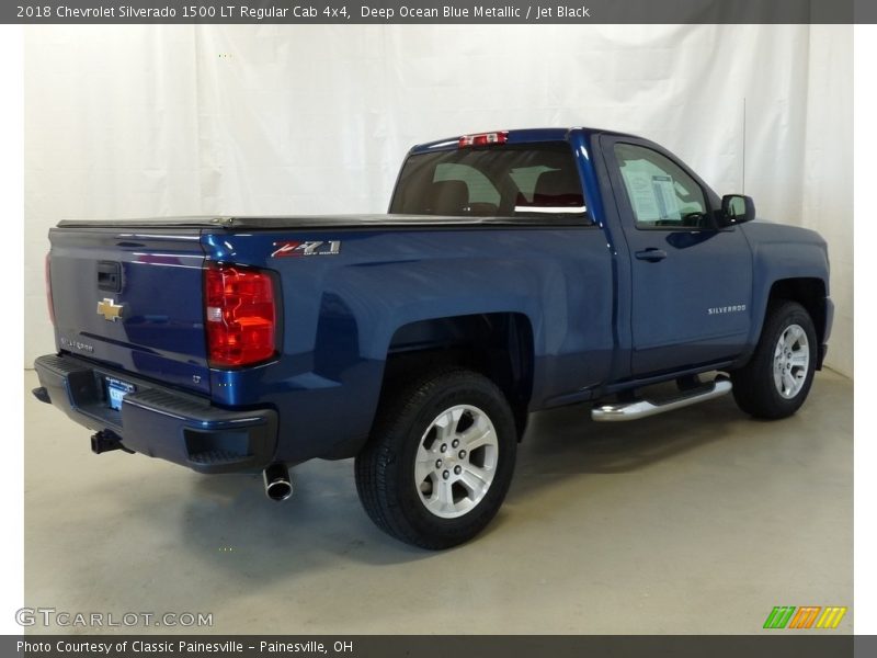 Deep Ocean Blue Metallic / Jet Black 2018 Chevrolet Silverado 1500 LT Regular Cab 4x4