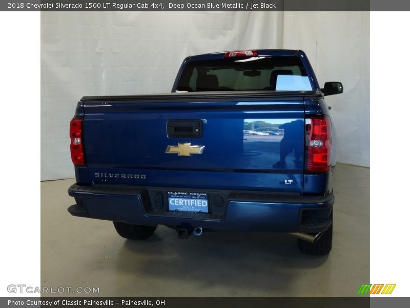 Deep Ocean Blue Metallic / Jet Black 2018 Chevrolet Silverado 1500 LT Regular Cab 4x4