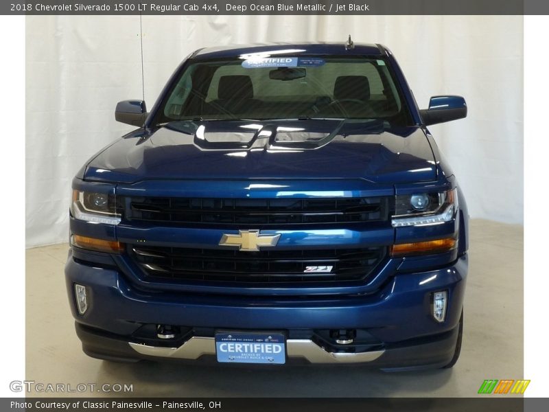 Deep Ocean Blue Metallic / Jet Black 2018 Chevrolet Silverado 1500 LT Regular Cab 4x4