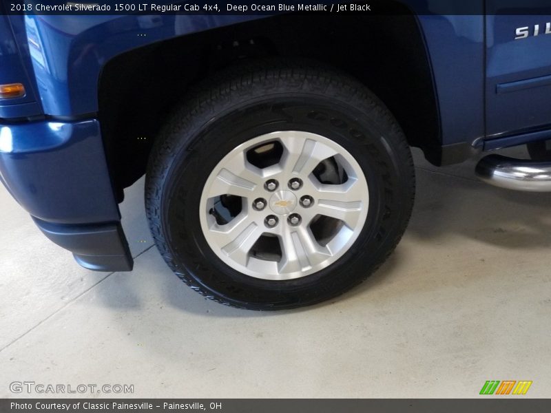 Deep Ocean Blue Metallic / Jet Black 2018 Chevrolet Silverado 1500 LT Regular Cab 4x4