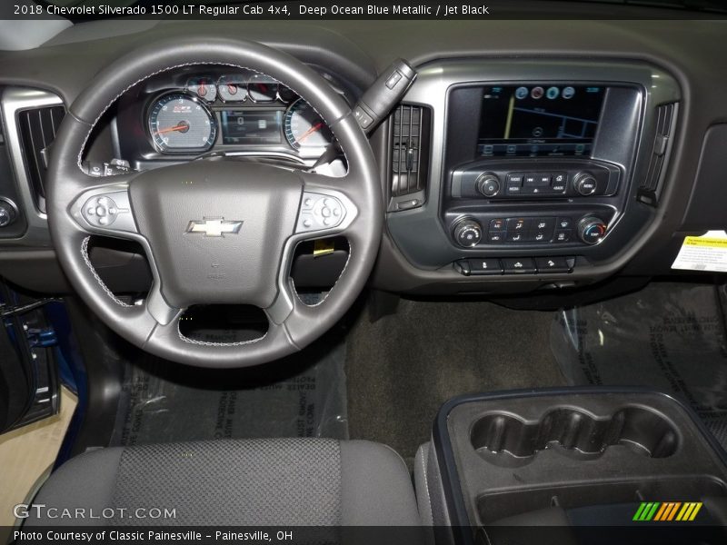 Deep Ocean Blue Metallic / Jet Black 2018 Chevrolet Silverado 1500 LT Regular Cab 4x4