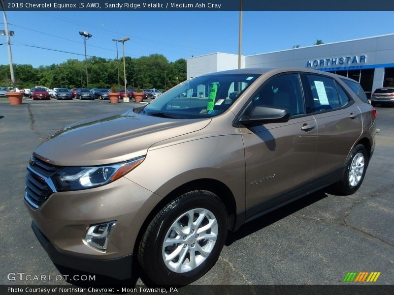 Sandy Ridge Metallic / Medium Ash Gray 2018 Chevrolet Equinox LS AWD