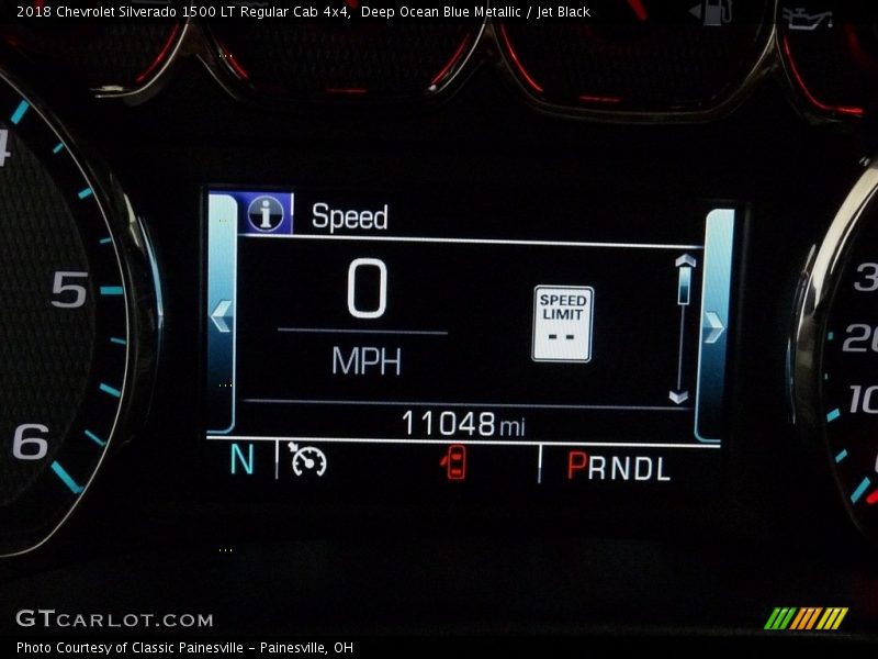 Deep Ocean Blue Metallic / Jet Black 2018 Chevrolet Silverado 1500 LT Regular Cab 4x4