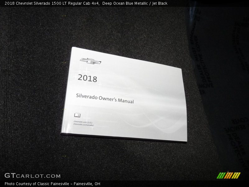 Deep Ocean Blue Metallic / Jet Black 2018 Chevrolet Silverado 1500 LT Regular Cab 4x4