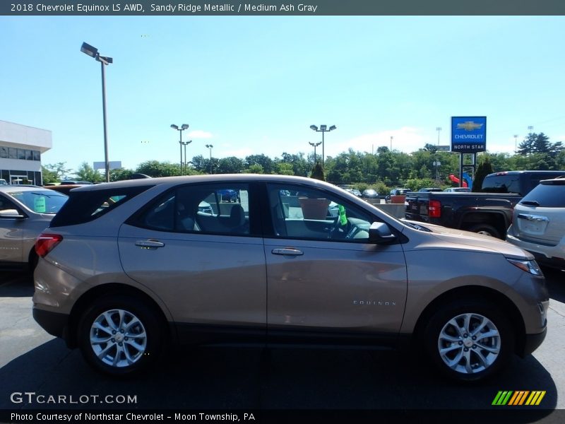 Sandy Ridge Metallic / Medium Ash Gray 2018 Chevrolet Equinox LS AWD