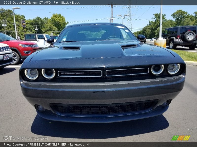 Pitch Black / Black 2018 Dodge Challenger GT AWD