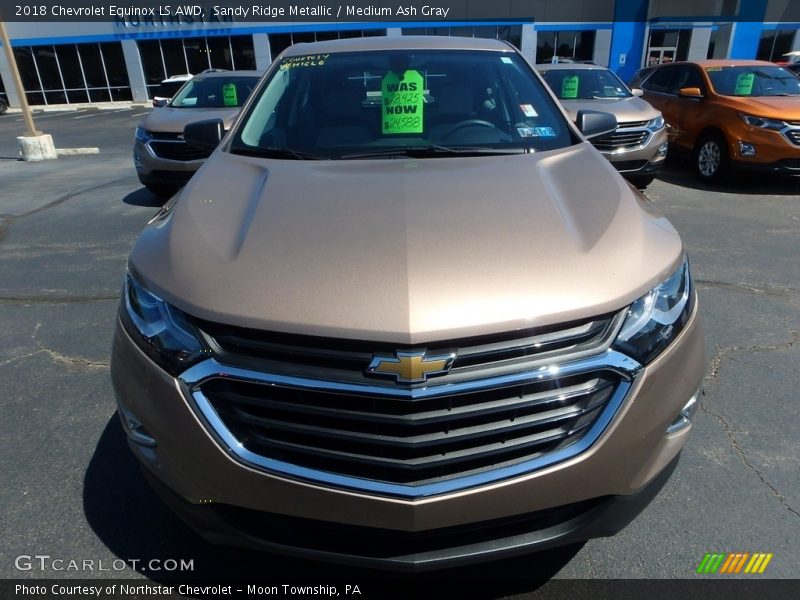 Sandy Ridge Metallic / Medium Ash Gray 2018 Chevrolet Equinox LS AWD