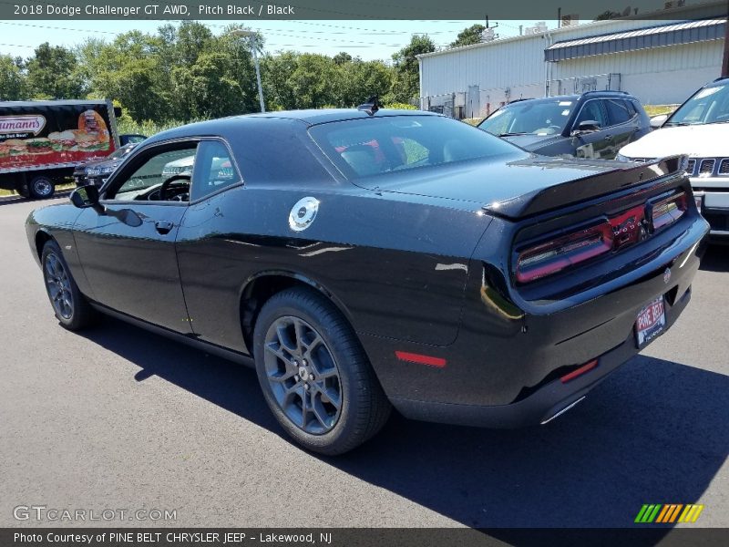 Pitch Black / Black 2018 Dodge Challenger GT AWD