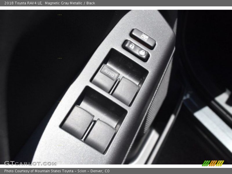 Magnetic Gray Metallic / Black 2018 Toyota RAV4 LE