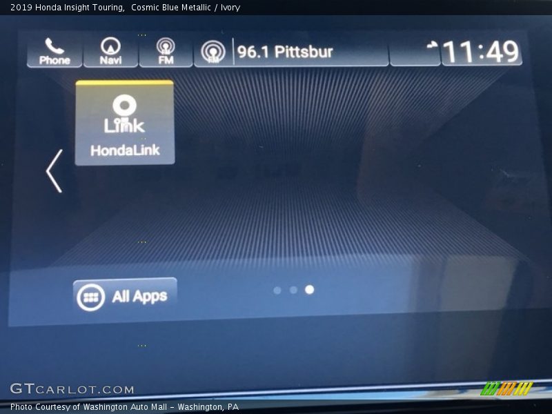 Cosmic Blue Metallic / Ivory 2019 Honda Insight Touring