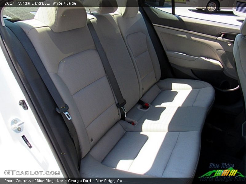 White / Beige 2017 Hyundai Elantra SE