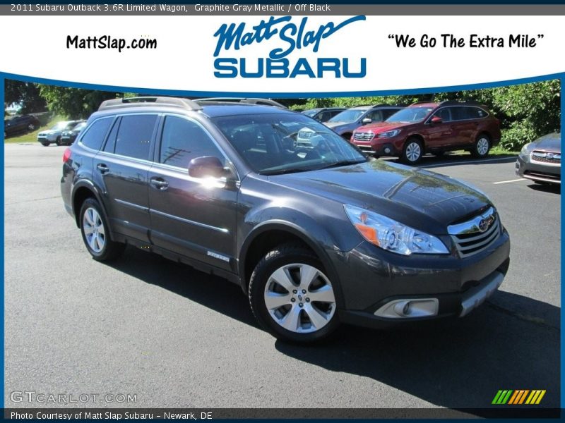 Graphite Gray Metallic / Off Black 2011 Subaru Outback 3.6R Limited Wagon