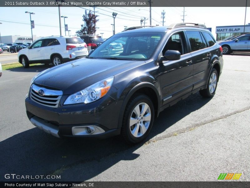 Graphite Gray Metallic / Off Black 2011 Subaru Outback 3.6R Limited Wagon