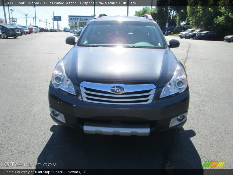 Graphite Gray Metallic / Off Black 2011 Subaru Outback 3.6R Limited Wagon