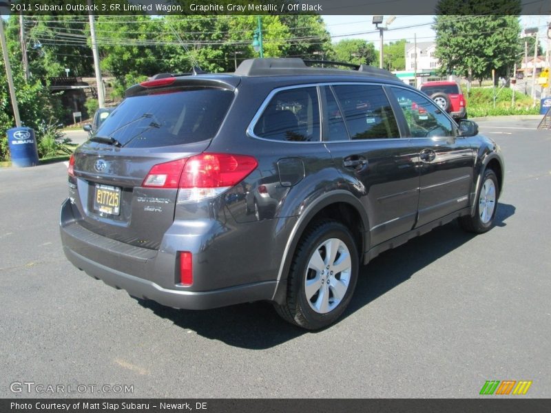 Graphite Gray Metallic / Off Black 2011 Subaru Outback 3.6R Limited Wagon