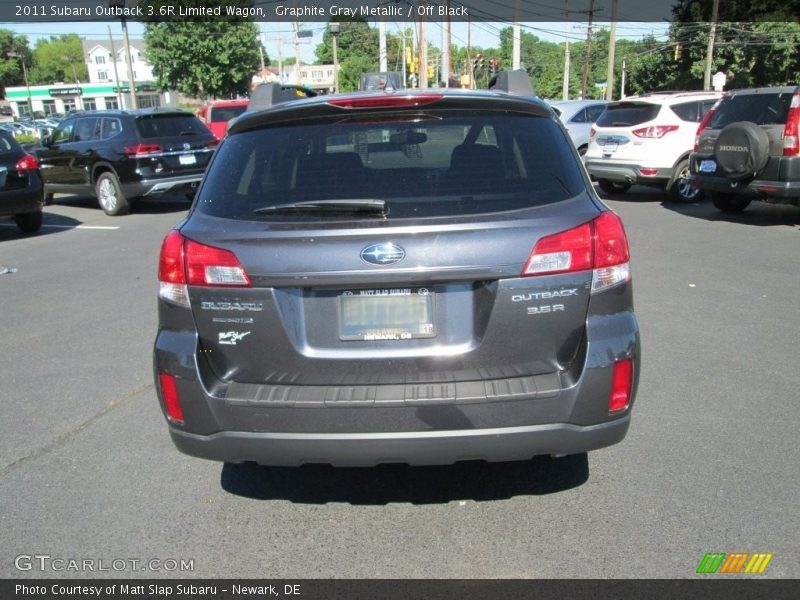 Graphite Gray Metallic / Off Black 2011 Subaru Outback 3.6R Limited Wagon