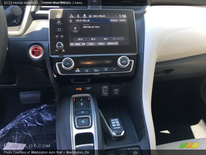 Cosmic Blue Metallic / Ivory 2019 Honda Insight EX