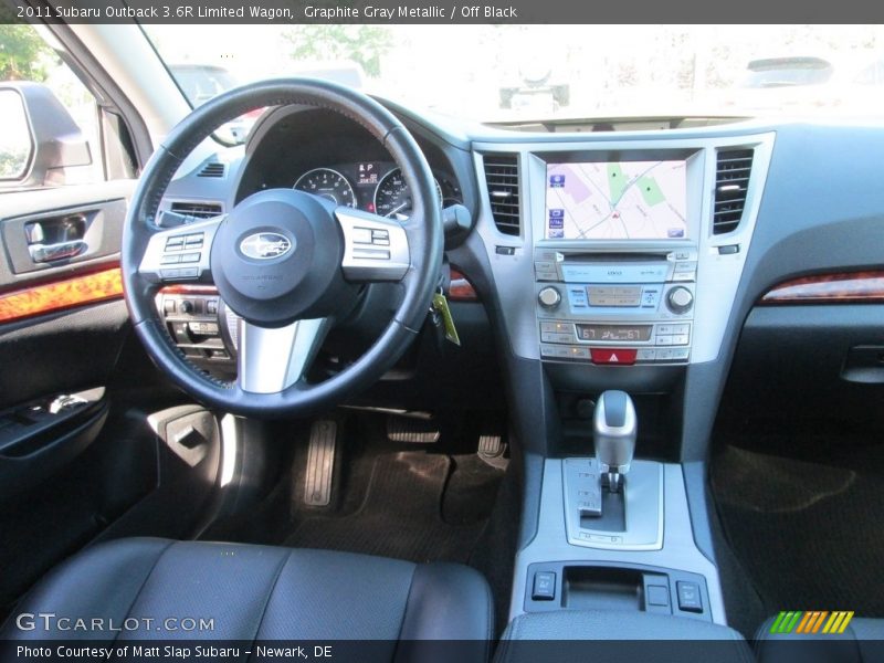 Graphite Gray Metallic / Off Black 2011 Subaru Outback 3.6R Limited Wagon
