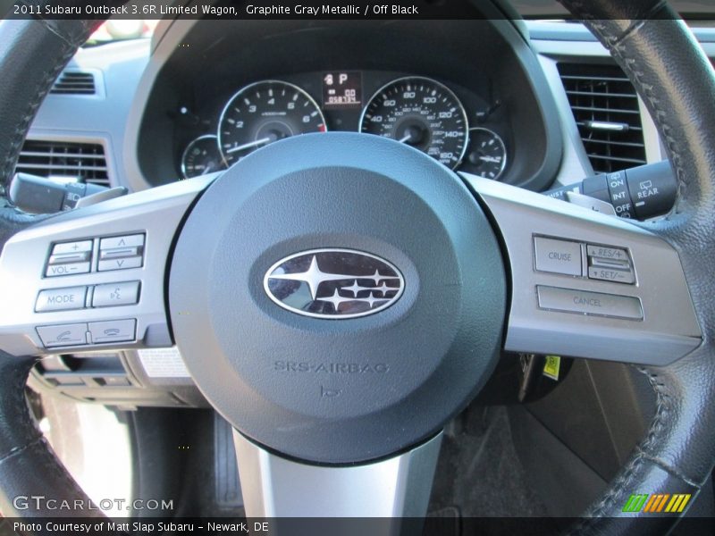 Graphite Gray Metallic / Off Black 2011 Subaru Outback 3.6R Limited Wagon