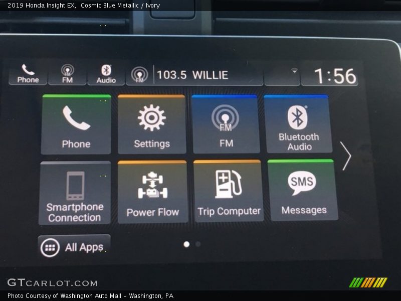 Cosmic Blue Metallic / Ivory 2019 Honda Insight EX