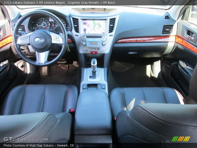 Graphite Gray Metallic / Off Black 2011 Subaru Outback 3.6R Limited Wagon