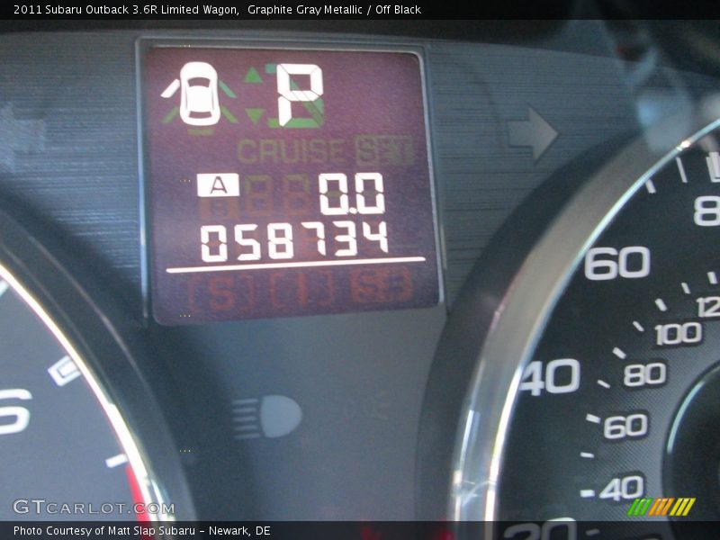 Graphite Gray Metallic / Off Black 2011 Subaru Outback 3.6R Limited Wagon