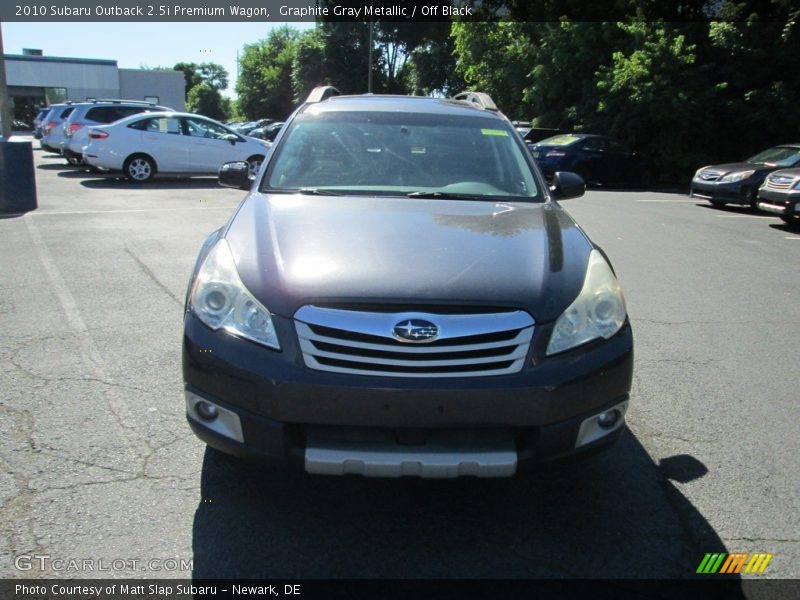 Graphite Gray Metallic / Off Black 2010 Subaru Outback 2.5i Premium Wagon