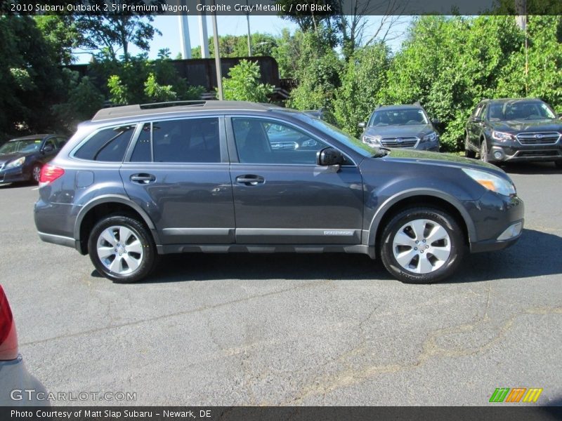 Graphite Gray Metallic / Off Black 2010 Subaru Outback 2.5i Premium Wagon