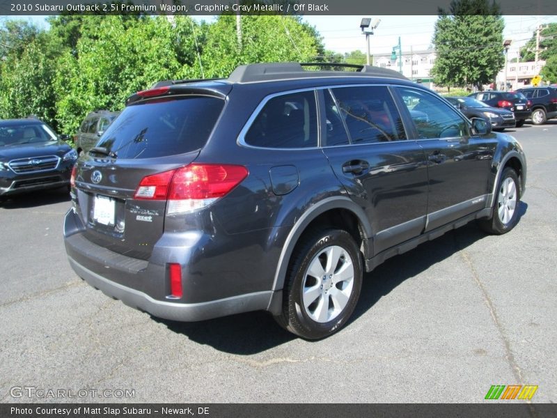 Graphite Gray Metallic / Off Black 2010 Subaru Outback 2.5i Premium Wagon