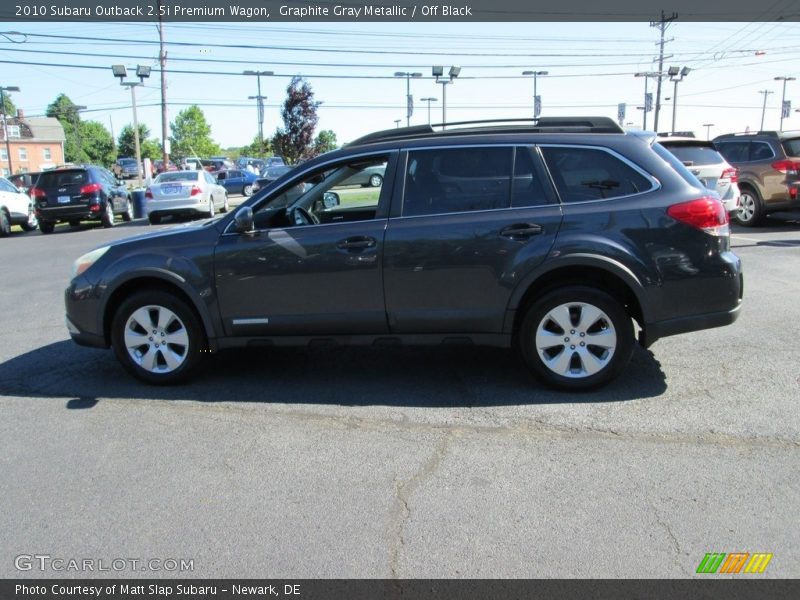 Graphite Gray Metallic / Off Black 2010 Subaru Outback 2.5i Premium Wagon