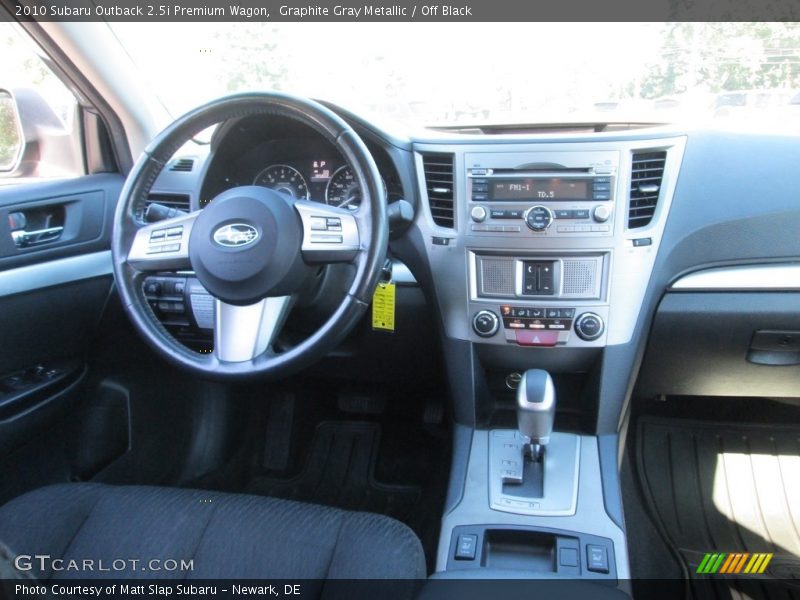 Graphite Gray Metallic / Off Black 2010 Subaru Outback 2.5i Premium Wagon