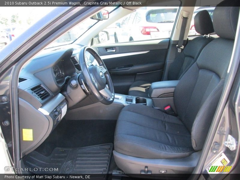 Graphite Gray Metallic / Off Black 2010 Subaru Outback 2.5i Premium Wagon