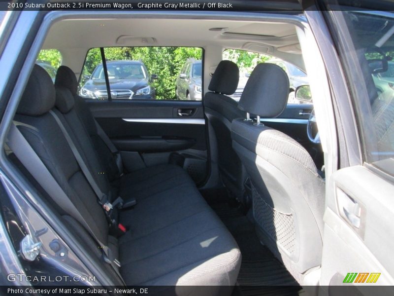Graphite Gray Metallic / Off Black 2010 Subaru Outback 2.5i Premium Wagon