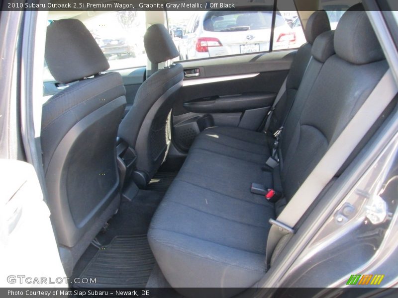 Graphite Gray Metallic / Off Black 2010 Subaru Outback 2.5i Premium Wagon