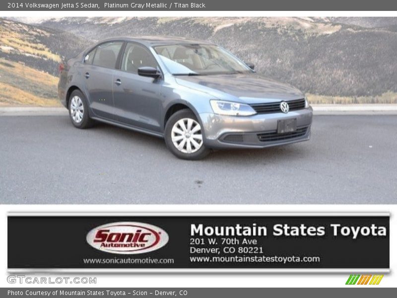 Platinum Gray Metallic / Titan Black 2014 Volkswagen Jetta S Sedan