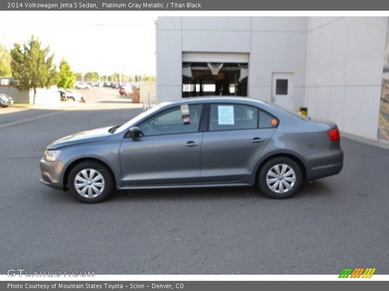Platinum Gray Metallic / Titan Black 2014 Volkswagen Jetta S Sedan