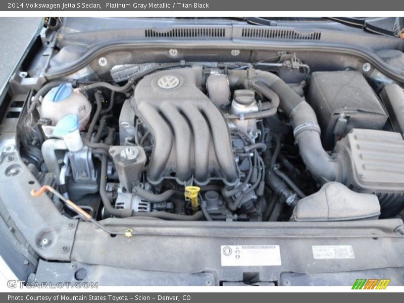 Platinum Gray Metallic / Titan Black 2014 Volkswagen Jetta S Sedan