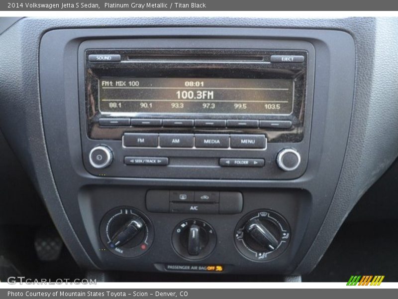 Platinum Gray Metallic / Titan Black 2014 Volkswagen Jetta S Sedan